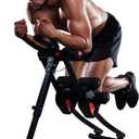 Fitlaya Fitness ab machine, ab workout equipment for home gym, Height Adjustable ab trainer, foldable fitness equipment.