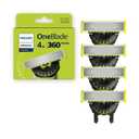 Philips Norelco OneBlade 360 Blades, Genuine Replacement Blades for OneBlade Electric Shaver and Trimmer, 5Pack, QP440/80