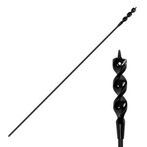 54 Inch Flexible Drill Bit Installer, 3/4" Auger Drill Bit with Screw Point & Fish Eye, 1/4" Anti-Slip Hex Shank Wire Pulling Drill Bit for Wall Ceiling Conduit Installation, Includes Storage Tube