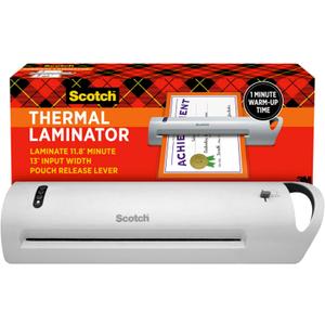 Scotch Thermal Laminator, Extra Wide 13 Inch Input, Ideal for Teachers, Small Offices, or Home (TL1302Z) Scotch Thermal Laminator, Extra Wide 13 Inch Input, Ideal for Teachers, Small Offices, or Home (TL1302Z)