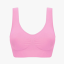 Bras for Women Seamless Wireless Workout Everyday Sleep Bra Comfortable & Breathable Removeable Pads, 3XL, Pack of 2