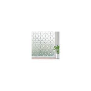 rabbitgoo Privacy Window Film Non Adhesive Frosted Glass Sun Blocking Self Static Cling Decorative for Home Kitchen Living Room, Removable and Reusable, 17.5 x 118.1 inches