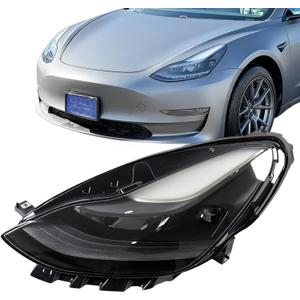 Left Full LED Headlights Assembly Compatible with Tesla Model 3/Model Y 2021 2022 2023 Driver Side For 151495200C Projector Matrix Type Headlamp