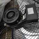 18" Industrial Floor Fan with Remote, High Velocity Heavy Duty Fan, 4200 CFM, 1-2-4 Hour Timer, 3 Speeds, 360 Tilt, Wall-Mounting System Included, for Home, Gym, Office, Garage
