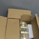 Goldenwarm Gold Door Knobs Interior, Privacy Brushed Brass Interior Door Knobs, Heavy Duty Zinc-Alloy Brushed Gold Indoor DoorKnob for Bedroom Bathroom 6 Pack