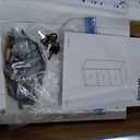 VASAGLE 3 Drawer File Cabinet, File Cabinet with Lock, Printer Stand, Office Filing Cabinet Organizer, for A4 and Letter Size Files, Cloud White UOFC055W14