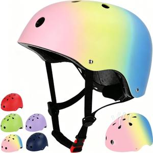Kids Bike Helmet, Toddler Helmet for Youth Boys Girls, Adjustable Fit & Lightweight, Multi-Sport Safety for Skateboard Skating Bicycle Scooter Cycling Small