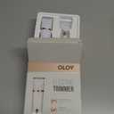 OLOV Electric Body Hair Trimmer - Groin Trimmer for Men - Bikini Trimmer Women - Wet/Dry Shaver Groomer, Replaceable Ceramic Blade Heads, USB Recharge Dock, Waterproof Hygiene Razor, White (Rose Gold  White)