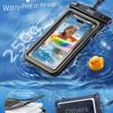 acer 2 Pack Marine Tech - Waterproof Phone Pouch Floating, IPX8 Waterproof Phone Case [Cell-Foam&Sensitive Touch] Beach/Cruise/Kayak/Ship Essentials for iPhone 17/16/15 Pro Max, Galaxy S25 Ultra - 7"