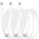 Apple MFi CertifiedCar Carplay Cable for iPhone 16, SDNCIE 3Pack 6FT USB C Cables 100W USB C to USB C Braided Cord Type C Fast Charging for iPhone 16 Pro/16 Plus/16 Pro Max/15/15 Pro/15 Pro Max/iPad