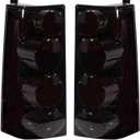 Tail lights Assembly Smoke Lens Compatible with 2003-2014 Chevy Express 1500 2003-2023 GMC Savana Chevrolet Express 2500 3500 Taillights Replacement for 84216114 23338319 84639024 23338320