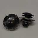 Pop Up Sink Drain Stopper Hair Catcher - Matte Black 2 Pack