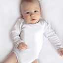 listery Newborn Bodysuit Baby Bodysuits Girls Boy Bodysuit Romper Long-Sleeve Bodysuit Unisex Babies 0-12 Months (White)