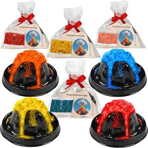 24Pcs Volcano Eruption Science Kit Party Favor Experiments Gifts for 4-12 Age Boys and Girls Valentine's Day Christmas (Valentine, One Size)