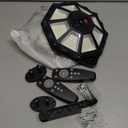 Solar Lights Outdoor, 168LED 6500K Flood Light Dusk to Dawn, 8 Sides Solar Outdoor Lights with Motion Sensor, IP66 Waterproof Solar Street Lights Outdoor for Yard, Pools (Pack of 2)