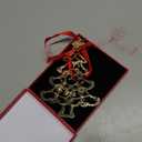 Christmas Ornaments 2025 Decorations for Christmas Tree, Metal Hanging Rhinestones Christmas Tree Decorations Indoor, Glitter Crafts Xmas Decors Annual Keepsake Gifts for Family Friends Holidays Home