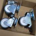 2 inch Swivel Caster Wheels Set of 4 Total Capacity 880 lbs Heavy Duty Casters for Furniture No Noise TPR Wheels with Screws