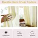 Pinch Pleated Sheer Curtains 84 Inch Length 2 Panels Set, Beige Semi Voile Sheer Curtains for Bedroom Living Room Pinch Pleated Soft Touch Light Filtering Drapes(Beige, 42 W x 84 L, 2 Panels)