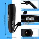 Electric Whistle Handheld Electronic Whistle for Coaches 3 Tones High Volume Electric Whistle with Lanyard Battery Operated Outdoor Sport Whistle for Teacher Referees (Black and Blue)