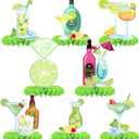 Margs & Matrimony Bachelorette Party Honeycomb Centerpieces, Margarita Party Birthday Decorations, Lemon Cocktail Martini Themed Party Table Centerpieces Mexican Fiesta Bachelorette Party Decorations