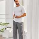 COOFANDY Men's Open Bottom Sweatpants Casual Yoga Pants Lightweight Jogger Lounge Pants with Pockets (Gray, XL)