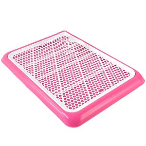 Durable Grid Potty Portable Toilet Practical Litter Basin Plastic Litter Box for Pet Cat Dog Puppy (Pink Size) Pet Dog Training Assistant
