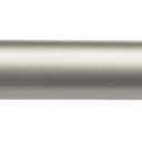 AmaSturdy Adjustable Curtain Rod for Windows with Round Finials, Easy Installation, 1-Inch Rod, 36" to 72", Nickel, 1-Pack