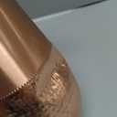 Pure Copper Bedside Water Bottle Carafe 1 Liter (1000ml) | Half Hammered Honeycomb Design | Leak-Proof Copper Bottle for Drinking Water | Ayurvedic Health Benefits | Easy to Clean