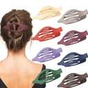 Sunolga 8PCS Flat Hair Clips for Women Matte Hair Claw Clips for Thick & Thin Hair No-Slip Hair Clips Strong Hold French Duckbill Styling Accessories
