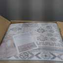 zesthome 9x12 Area Rugs,Stain Resistant Washable Rug,Ultra-Thin Rugs for Living Room,Bedroom,Non-Slip Backing Home Decor Large Area Rug (Beige,9'x12')