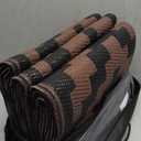 OLANLY Waterproof Outdoor Rug 6x9 ft, Outdoor Plastic Straw Rug for Camping, RV Mat Outside, Outdoor Carpet for Porch, Deck, Backyard, Balcony, Picnic, Black & Brown