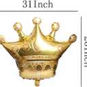 8Pcs Gold Crown Foil Balloons Party Decorations.Wedding Bridal Shower Marriage Engagement Party Supplies