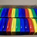 Storex 70105U06C Interlocking Book Bins, 4 3/4 x 12 5/8 x 7, 5 Color Set, Plastic, Multicolor