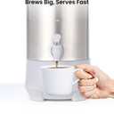 SYBO Commercial Grade Stainless Steel Percolate Coffee Maker Hot Water Urn for Catering, 30-Cup, 4.5L, Grey
