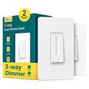 TREATLIFE 3 Way Smart Dimmer Switch 1 Pack, 3 Way Dimmable Light Switches, 2.4GHz WiFi Smart Switch Compatible with Alexa and Google Home, Neutral Wire Needed, No Hub Required