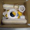 Freestanding Tub Drain Kit, Bathtub Drain Rough-in Kit with PVC Adapter and Brass Tail Pipes, Compatible with Freestanding Bathtub Drain, Floor Mounted Bathtub and Copper Bathtub