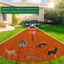 2 Pack Solar Animal Repeller with Motion Detection Ultrasonic Outdoor Deer Repellent Device for Patio Garden Yard Waterproof Animal Repellent Deterrent to Repel Cat Squirrel Rabbit Dog Raccoon Skunk