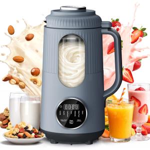 SilkSpin Milk-Smooth Nut Milk Maker Machine, Small Blender for Homemade Oat, Almond, Soy, Plant-Based Milk, Juice, MilkShake 35oz Automatic Soybean Milk Maker for 4 Families, BlueGrey
