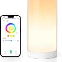 Meross Smart Table Lamp, Bedside Lamp, Compatible with Apple HomeKit, Siri, Alexa and SmartThings, Tunable White and Multi-Color, Touch Control, Voice and App Control