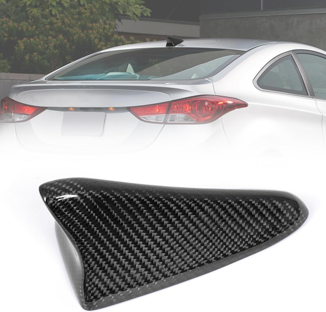 Bracingo Shark Fin Antenna Cover fit for Hyundai Sonata 20152019, for Kia Optima 20142020,for Elantra Sedan 20112016,for Genesis Sedan G80 20152017 (Real Carbon Fiber(Specified Part))