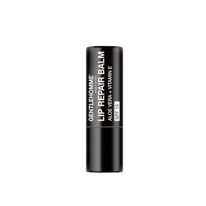 Gentlehomme - Lip Repair Balm - Men’s Lip Balm with SPF 15 - With Aloe Vera & Vitamin E - Repair & Hydrate Dry, Cracked, Chapped Lips - Long-Lasting Moisture - Clear Balm - Lip Care - Vegan - 1 Pack
