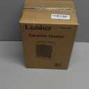 Lasko Desktop Electric Ceramic Space Heater with Adjustable Thermostat, 2 Heat Settings and Fan Only Mode, 9.2 Inches, Silver, 754200