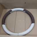 Ultra-Thin Napa Leather Steering Wheel Cover, 15 Inch