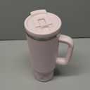 40 oz Tumbler with Handle and Straw: Stainless Steel Insulated Tumbler Keeps Cold for 24 Hours, Leakproof Travel Cup Fits in Cup Holder and BPA-Free, Cotton Candy