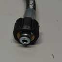 Tool Daily Pressure Washer Whip Hose with Swivel, Reel Connector Hose for Pressure Washing, 2 FT (3/8 NPT Solid + M22 Female)