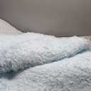 Soft Area Rugs Fluffy Bedroom Living Room Rug Non Shedding 4x6 Feet Light Blue