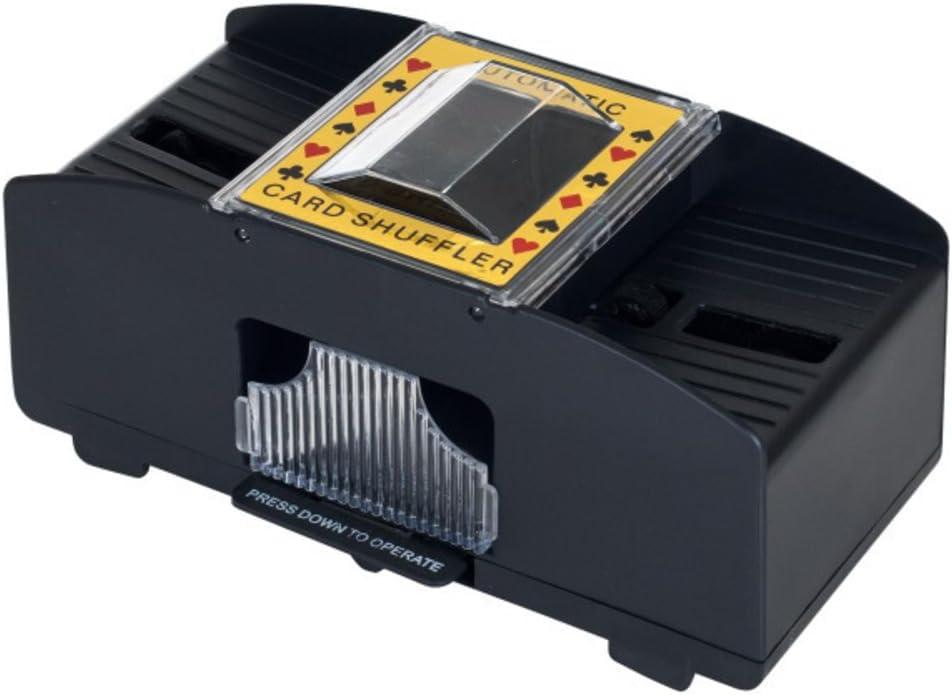 Automatic Card Shuffler - Battery-Operated 2-Deck Playing Card Dispenser - Game Night and Casino Accessories by Trademark Poker