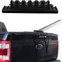 Fishing Rod Holder for Truck Tailgate  Holds 6 Rods with Foam Protection & Secure Straps  Easy to Install Pickup Truck Bed Pole Holders