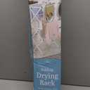 Whitmor Foldable Clothes Drying Rack: 3 Tier Laundry Drying Rack, Collapsible Drying Rack Clothing, Portable Space Saving Clothing Rack for Indoor Outdoor, 14.50" L x 29.625" W x 41.75" H, White