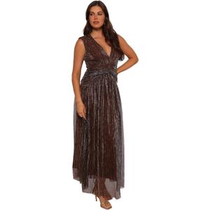 Petal & Pup Women's Cara Maxi Dress (Brown, XL)
